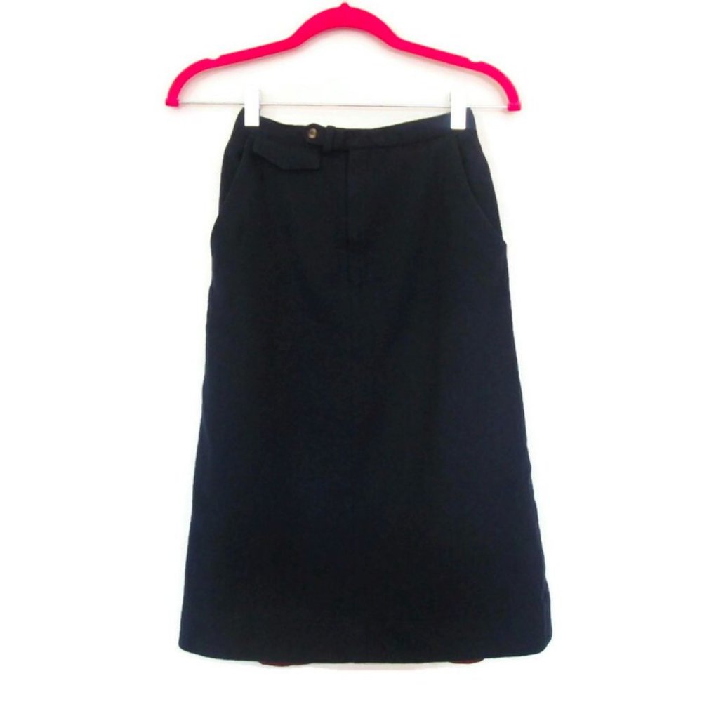 vintage blue midi skirt size extra small xs 2xs 0
